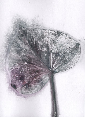 Foldekort med botanisk kunsttryk.