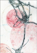 Indlæs billede til gallerivisning Original botanisk kunsttryk af klematis. Blå og pink toner. 29,7x42 cm.