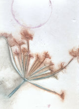 Indlæs billede til gallerivisning Foldekort med dobbelt botanisk kunsttryk.