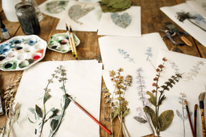 Workshop 4. november 2023 i botanisk kunsttryk.